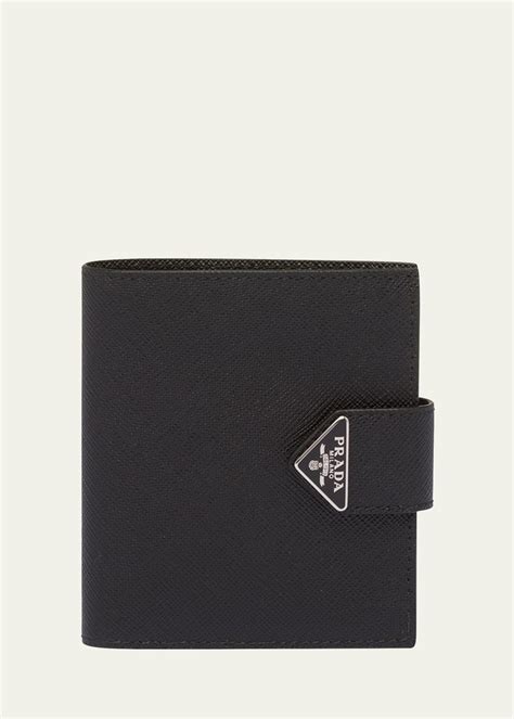 mens black prada wallet|prada men's wallet saffiano.